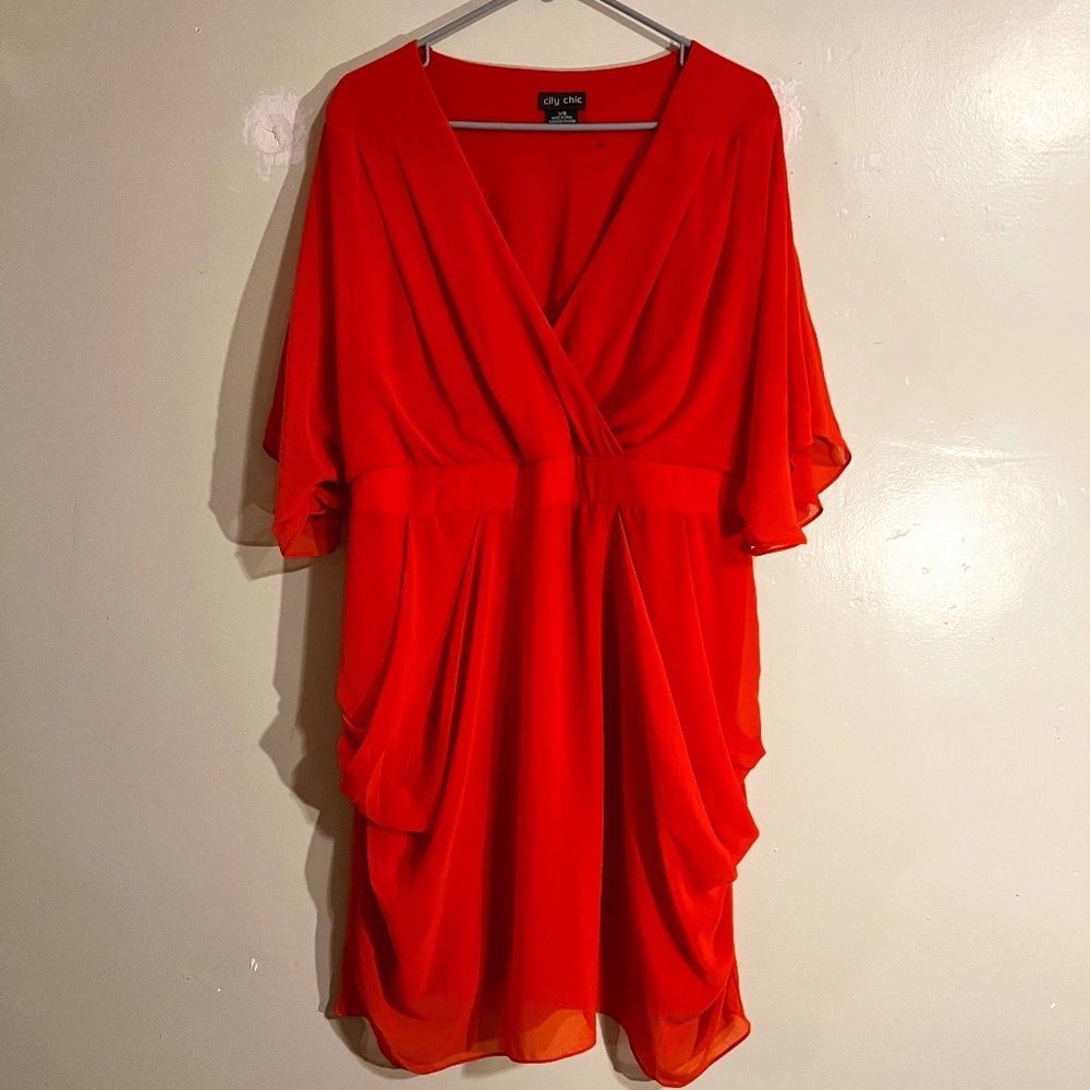City Chic Drapy Cocktail Dress